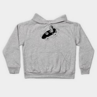 Race Car Frog Kids Hoodie